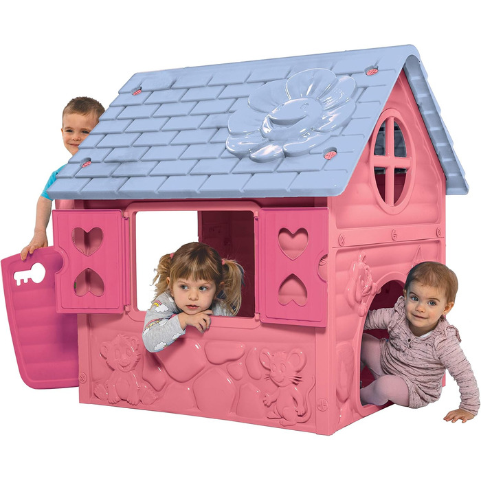 Дитячий будиночок для ігор Pink Spielhaus пластиковий, для саду та дому, від 2 років