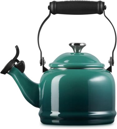 Емальований чайник Le Creuset Halber зі сталі з металевим покриттям, 1.25 л, колір Artichaut (артишок)