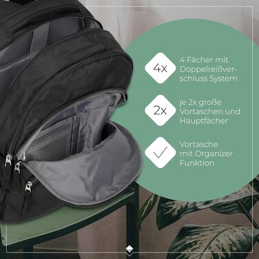 Рюкзак для ручної поклажі Travelite BASICS, 45 см, 22 л, міський рюкзак для подорожей (чорний)