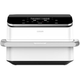 Аерофритюрниця з подвійним кошиком COSORI Dual Blaze TwinFry 10л (5л+5л), WiFi, 2800 Вт, біла