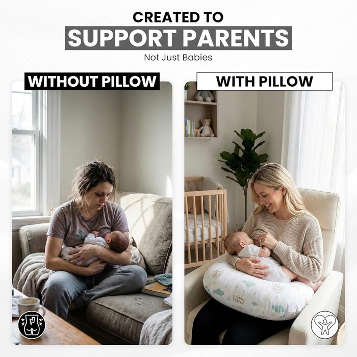 Подушка для годування Cuddles Collection Stillkissen 4-в-1 (Райдуга) багатофункціональна, для вагітних та годуючих мам