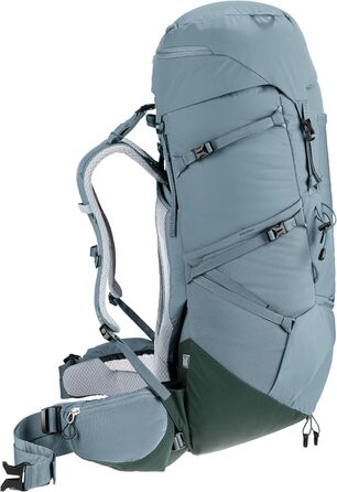 Жіночий трекінговий рюкзак Deuter Aircontact Core 45+10 SL, 45+10 л, shale-ivy, модель 2024