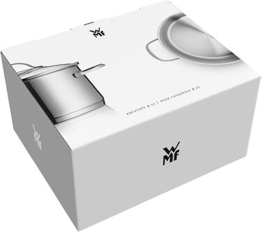 Каструля WMF Aparto з кришкою 20 см, 2.5 л, нержавіюча сталь Cromargan, для індукційних плит