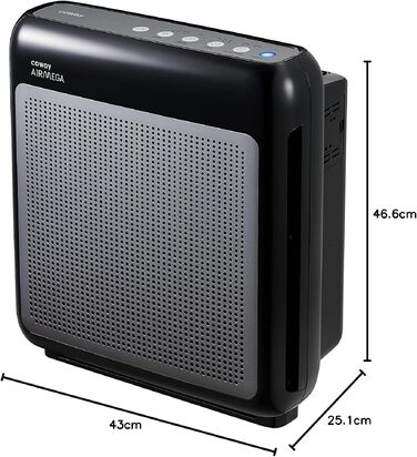 Очищувач повітря Coway Mighty AP-1512HH з HEPA-фільтром для дому та алергіків, білий (CADR 421 м³/год, від пилу, шерсті тварин та пилку)