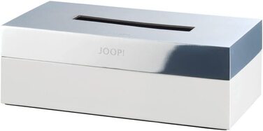 Коробка для косметичних серветок Joop! Chromeline, біла, 23,6x12,5x8,5 см