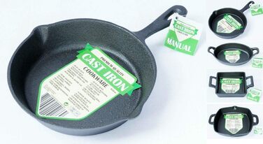 Чавунна сковорода-гриль Bratpfanne 20 см для гриля та смаження, різні розміри