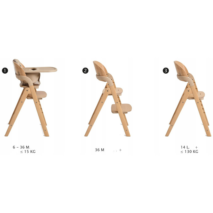 Стілець для годування Future Design Me&You Natural Beige