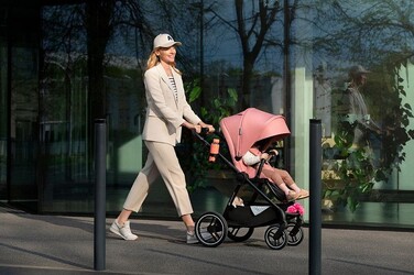 Багатофункціональний візок 2в1 Kinderkraft NEA, рожевий + адаптери