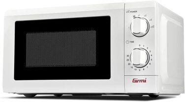 Мікрохвильова піч Girmi FM05 20 л, біла, компактна, побутова техніка
