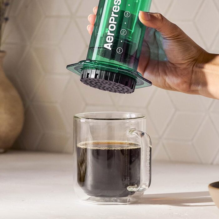 AeroPress Clear: Френч-прес для кави та еспресо, портативний, зелений