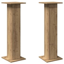 Стійки під колонки vidaXL 2 шт., для Hi-Fi, домашнього кінотеатру, Artisan-Eiche, 30x30x95 см