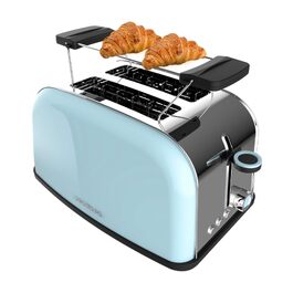 Тостер вертикальний Cecotec Toastin' Time 850 Blue 850 Вт, нержавіюча сталь, подвійний слот, автоматичне вимкнення