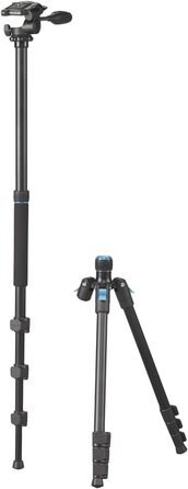 Штатив CULLMANN RONDO 460M RW20 з 3D-голівкою, універсальний, вантажопідйомність 4 кг, максимальна висота 157,5 см, чорний