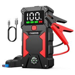 Пусковий пристрій (бустер) FNNEMGE 9000A 26800mAh для авто 12V (бензин та дизель до 10.0л), Powerbank з USB Quick Charge 3.0 та LED-ліхтарем