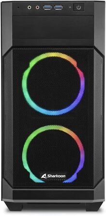 Корпус для ПК Sharkoon V1000 RGB mATX, ігровий з підсвічуванням