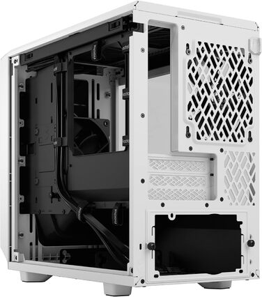 Корпус Fractal Design Meshify 2 Nano White TG Clear Tint, білий, скляна панель, компактний, для ігрових ПК