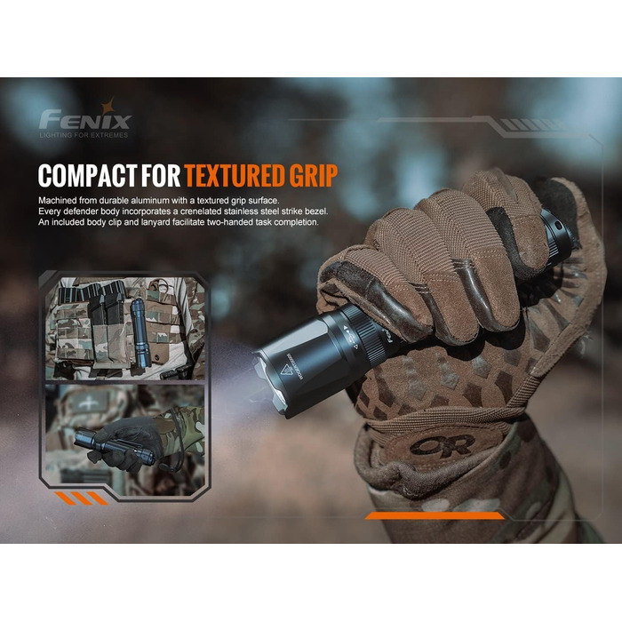 Ліхтар Fenix TK20R v2.0, 3000 Люмен, акумулятор 21700, USB-C, заряджання, APF, тактичний ліхтарик