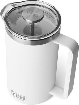 Термос YETI Rambler Stempelkanne, 1 літр, білий