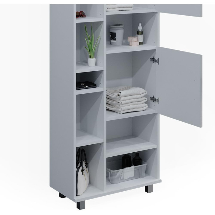 Шафа для ванної Vicco Ilias, білий глянець, 60x190 см