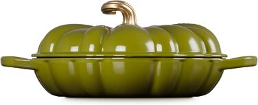 Каструля для тушкування Le Creuset з емальованого чавуну, 2.75 л, білий колір (Leaf It to Me)