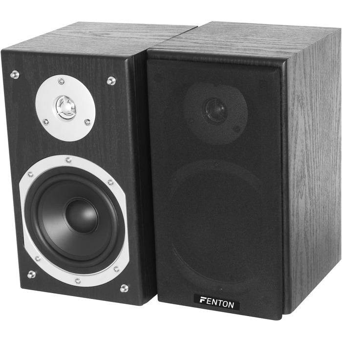 Пасивні HiFi полочні колонки Fenton SHFB55B, 280 Вт, 5 дюймів, компактні акустичні системи для дому, офісу та студії (пара)