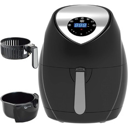 Цифрова аерофритюрниця без олії ECO-AIR-PROFI DC-1400W-1, біла/чорна, сенсорна панель