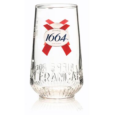 Пивні келихи Kronenbourg 1664 Pint Roxley для лагера, 2 шт. для чоловічої кімнати/бару