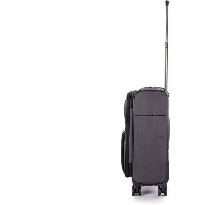 Валіза Stratic Bendigo Light+ м'яка, розширювана, на 4 колесах, з TSA-замком, чорна