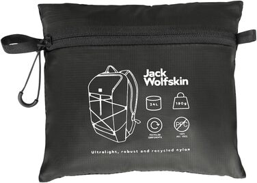 Рюкзак Jack Wolfskin Wandermood 24 літри, унісекс, складаний, чорний граніт, для походів