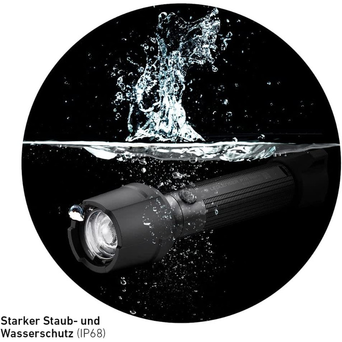 Ліхтарик Ledlenser P7R Work, LED, акумуляторний, 900 люмен, IP68, 21700 Li-ion, фокусування, висока CRI, USB-магнітна зарядка, дальність 240 м, станція зарядки