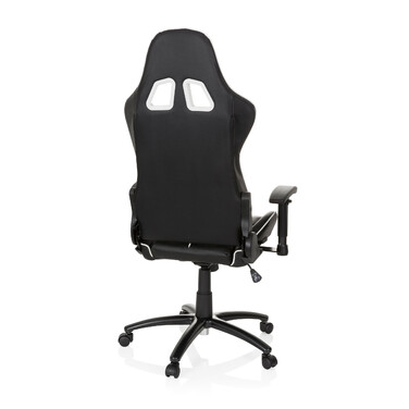 Ігрове крісло / Офісне крісло LEAGUE PRO Штучна шкіра Чорний / Білий HJH OFFICE