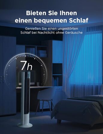 Вентилятор підлоговий Midea FZ10-19BRA з мідним мотором, пульт, таймер 7 год, 3 режими, білий 110 см