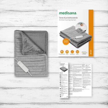 Електрична гріюча ковдра Medisana HB 680 з ефектом в'язки, миюча