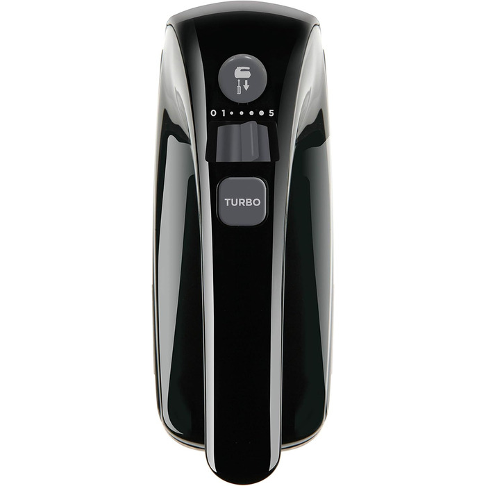 Міксер BLACK+DECKER BXMX500E 500Вт, 5 швидкостей, турборежим, 2 вінчики, 2 гаки, знімні насадки