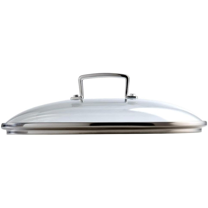 Скляна кришка Le Creuset для каструль та сковорідок з ручкою з нержавіючої сталі, 18 см