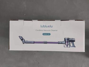 Бездротовий пилосос Lubluelu 25000 Па, акумуляторний, 25.9В, 50 хв автономної роботи, для шерсті тварин, килимів та твердих підлог, фіолетовий
