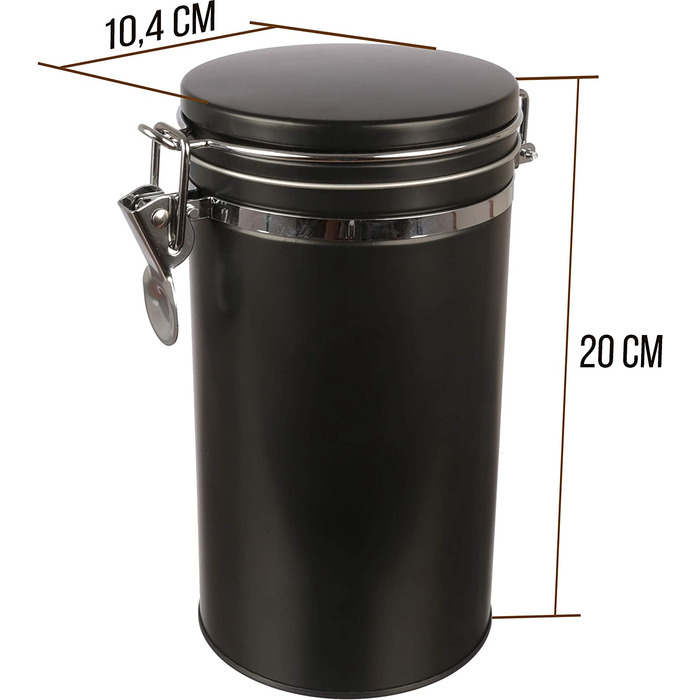 Банка для зберігання кави Dosenritter 20x10,4 см чорна