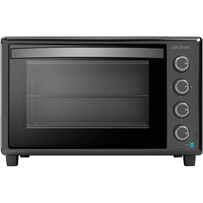 Конвекційна піч Cecotec 46 літрів Bake&Toast 4600 White Gyro. 2000 Вт, внутрішнє освітлення, 12 функцій, до 230°C, подвійне скло, з поворотним шампуром, білий (чорний, 60 л | 2200 Вт)
