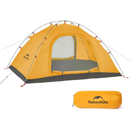 Намет Naturehike P-Serie для кемпінгу, 2-місний, ультралегкий, 4 сезони, антивід ультрафіолету, сімейний, для туризму та відпочинку на природі