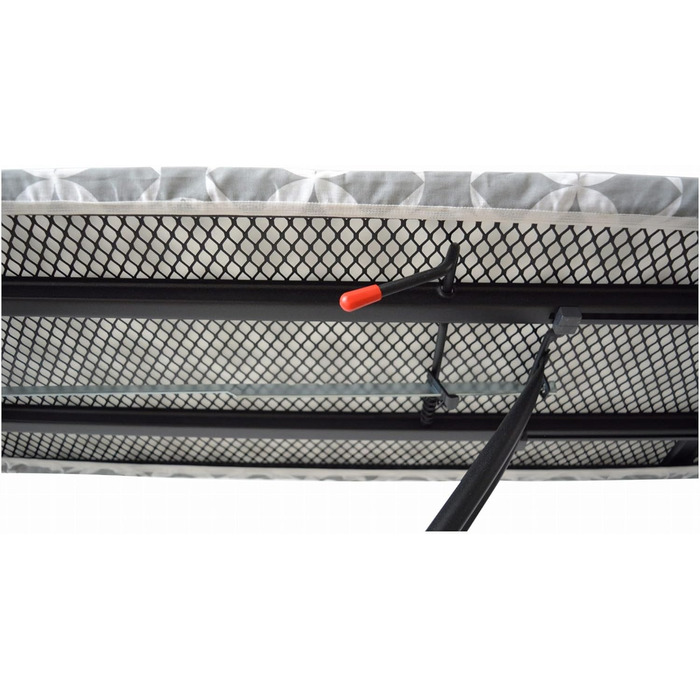 Праскавальна дошка York Family Helpful 120x42 см, для парових станцій, регульована висота, з чохлом із бавовни, Greycircles