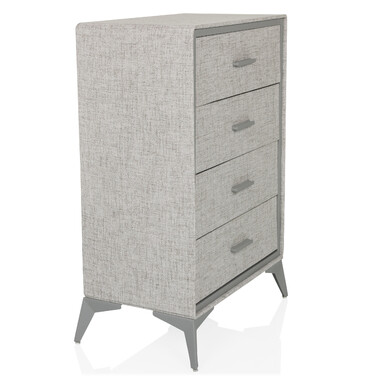 Комод SKUFFY 64x35x90см 4 шухляди сірий hjh LIVING