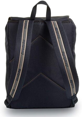 Рюкзак Invicta JOLLY DENIM, денім, для офісу, навчання, подорожей, відділення для ноутбука 13'', італійський дизайн, синій Smoke Blue