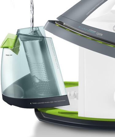 Парова праска Breville VSG002X з центральним парогенератором, необмежена автономність, біло-сіра