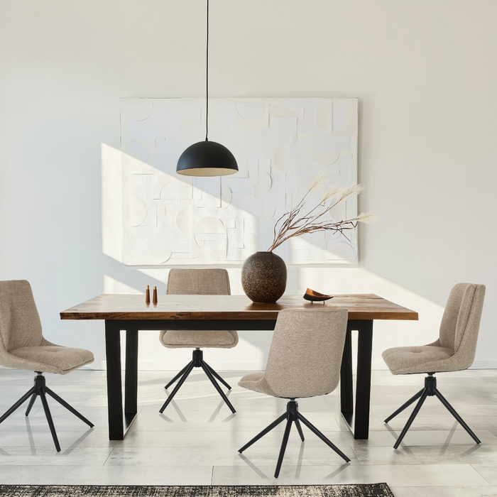 Обідній стілець TARVISO I Тканина бежева hjh LIVING