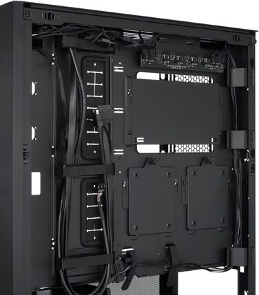 Ігровий корпус для ПК LIAN LI LANCOOL 216, чорний, E-ATX, з підсвіткою RGB, 2x 160 мм вентилятори, Midi Tower