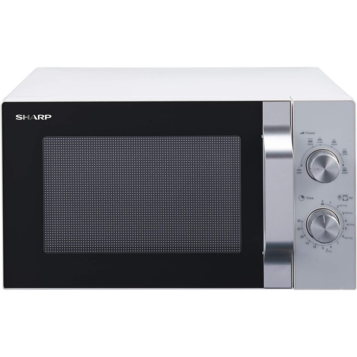 Мікрохвильова піч Sharp R204WA 20 л 800 Вт 6 режимів біла