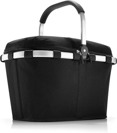 Термосумка-кошик Reisenthel Carrybag ISO чорна, ізотермічна, водостійка, з кришкою, стильний кошик для покупок
