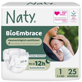 Екологічні підгузки для дітей Naty BioEmbrace, розмір 4 (7–18 кг), 88 шт