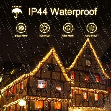 LED гірлянда 352 світлодіоди, 10 м, 11 режимів, мідний дріт, IP44, для дому/саду, вечірки, весілля, Різдва, кімнати, патіо, штори, з пультом, таймер