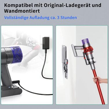 AIMAX акумулятор 4600 мА·год для Dyson V7, сумісний з Animal, Motorhead, Trigger, SV11, Fluffy, Mattress Extra, ручний пилосос, 21.6В, заміна батареї